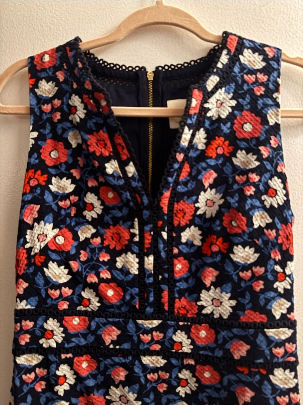 Kate Spade floral print sleeveless dress.